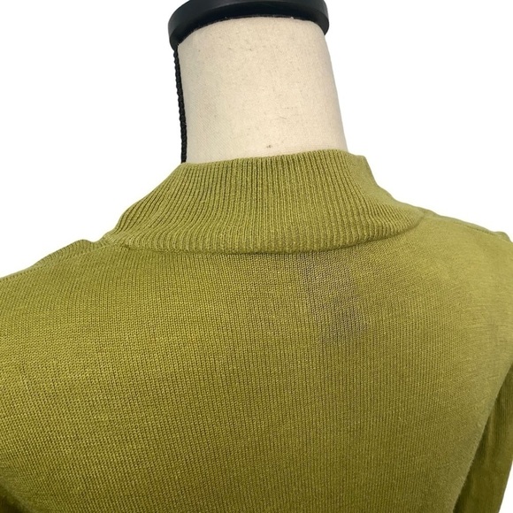 August Silk Knits Lime Green Top in Sz Small - Picture 4 of 11